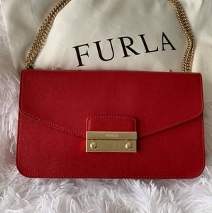 Furla Metropolis Chain Bag (Red)